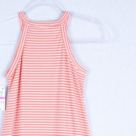 NWT Maison Jules Coral/Wht Halter Shift Dress XXS - Picture 9 of 9